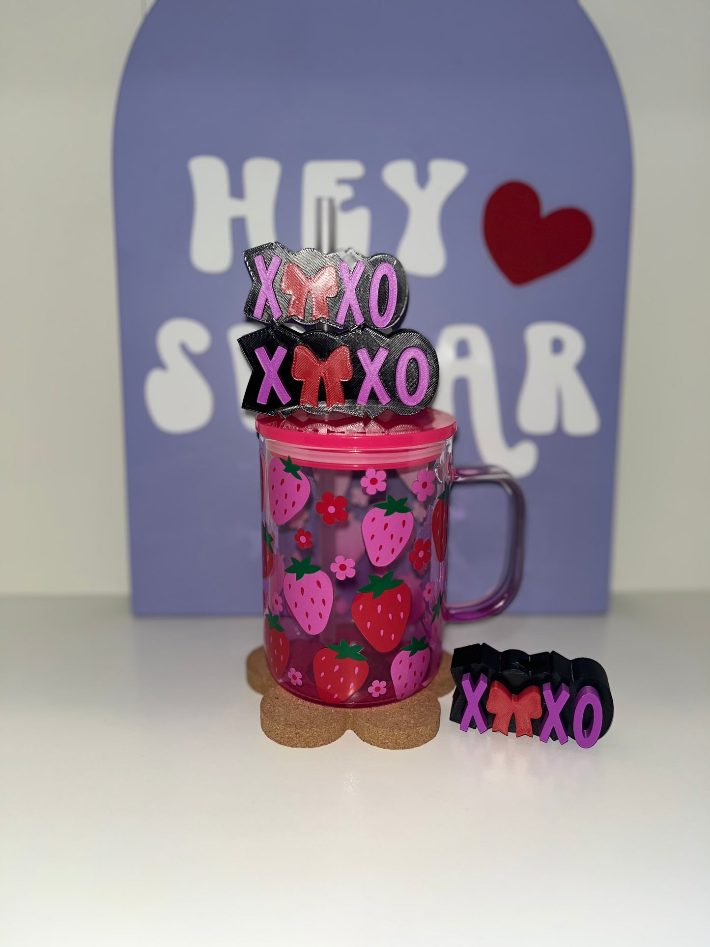 XOXO | STRAW TOPPER