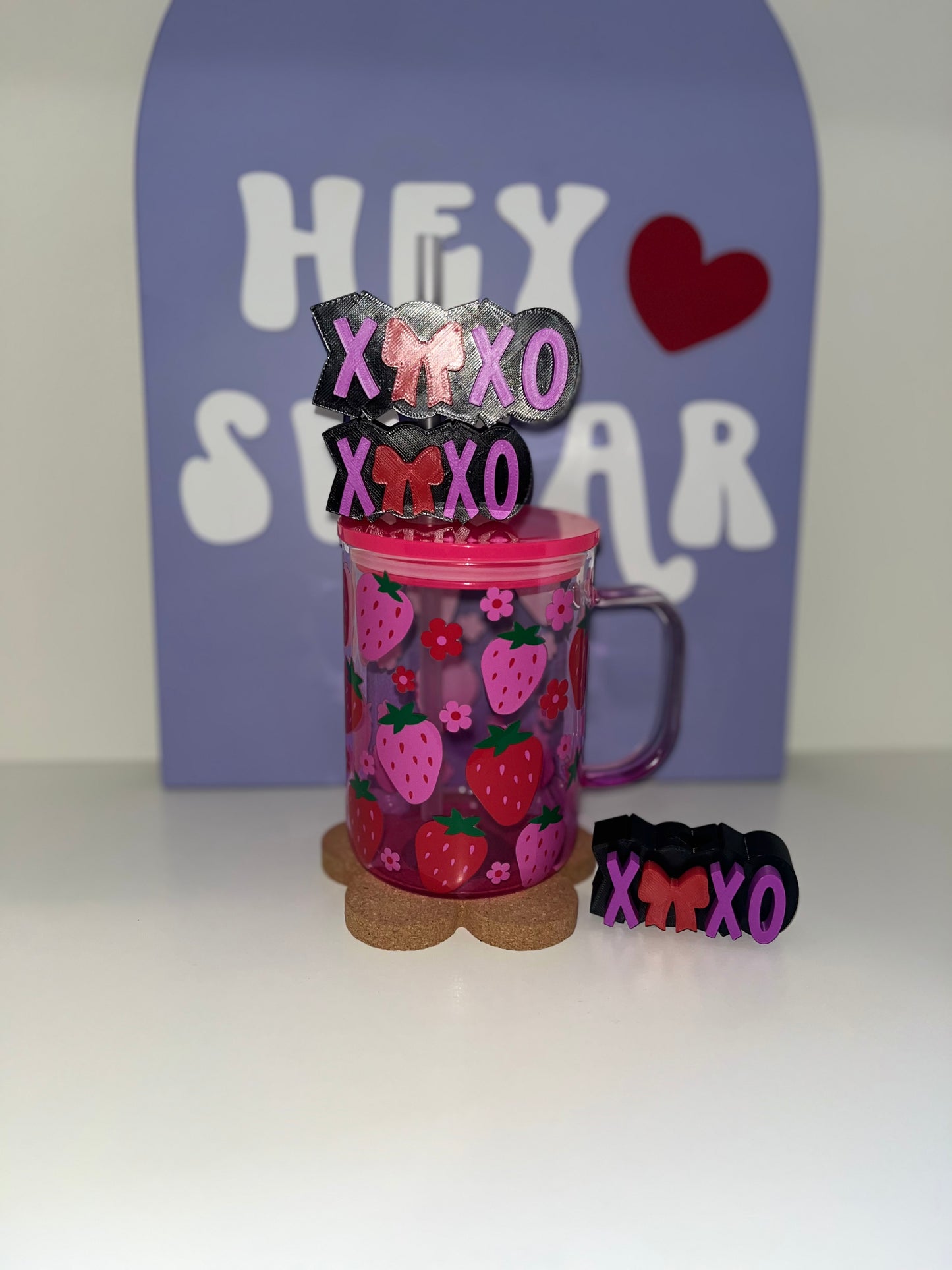 XOXO | STRAW TOPPER