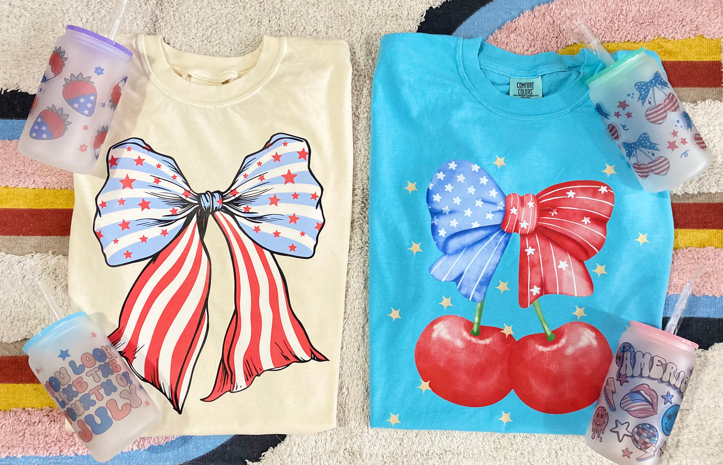 PATRIOTIC BOW | T-SHIRT | JULY 4TH