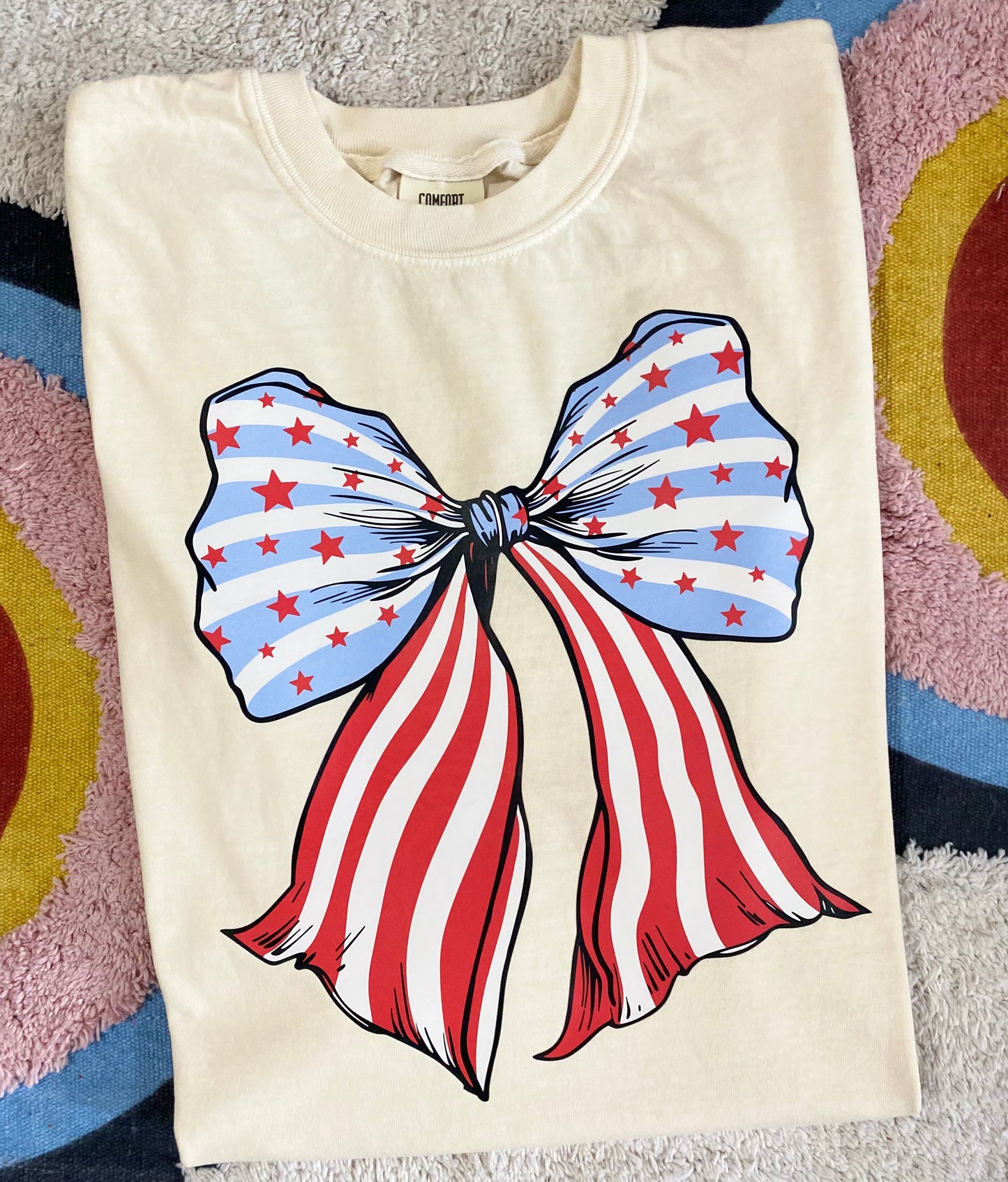 PATRIOTIC BOW | T-SHIRT | JULY 4TH